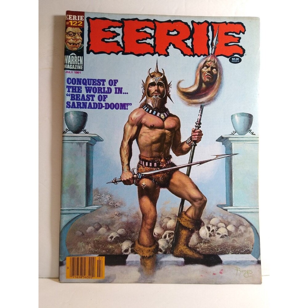 Eerie #122 July 1981 Warren Publishing Horror Magazine Dracula's Castle Soil Ad